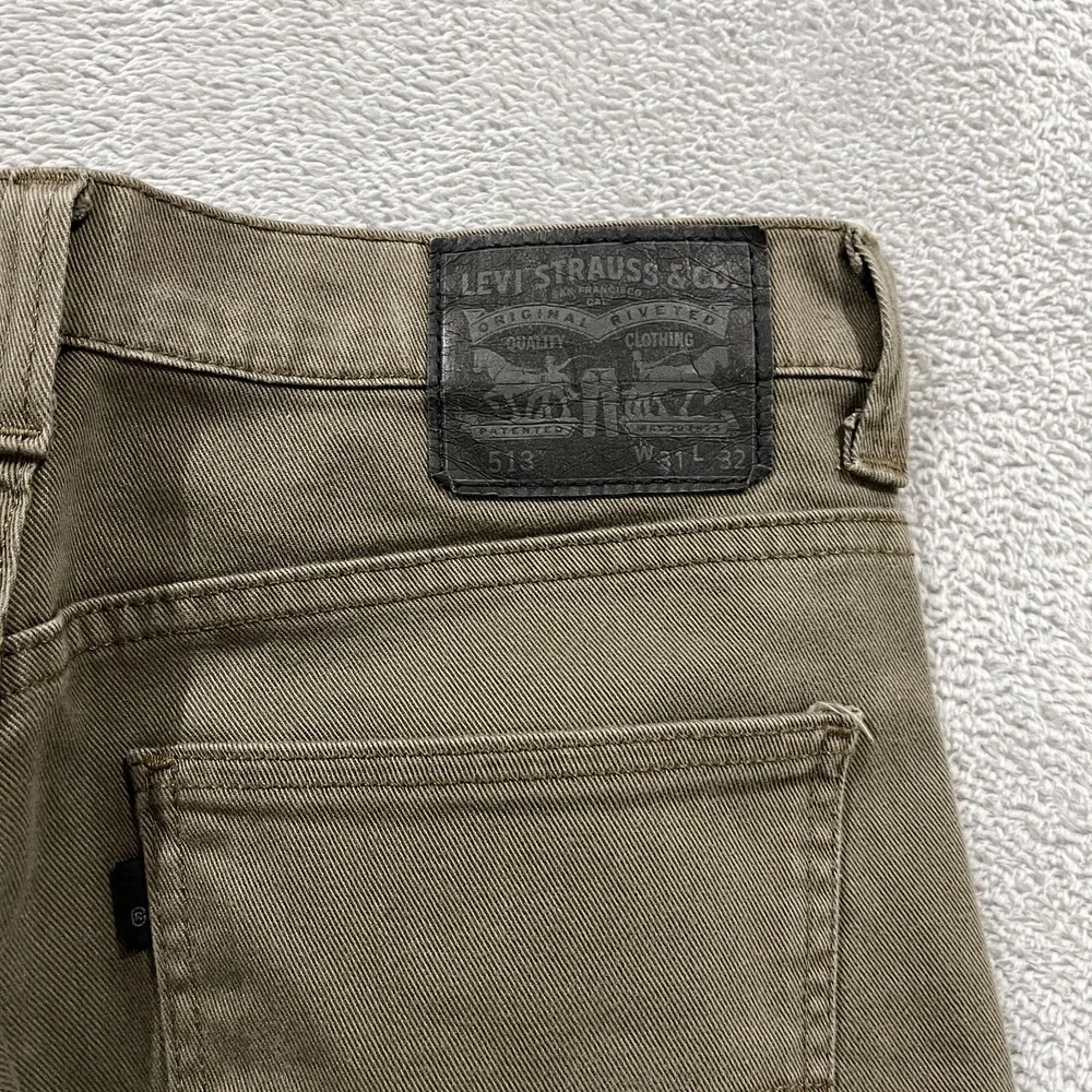 Levis 513 Jeans Mens 31x32 Slim Straight Western Y2k Stretch Denim Preppy Casual